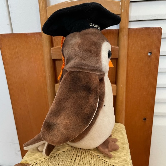 Ty Beanie Babies Wise The Owl 1998 Retired.Rare.Tag Errors. Stitching Error - Picture 10 of 11